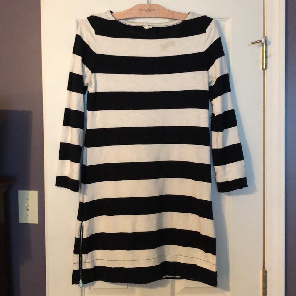 J. Crew maritime rugby stripe dress